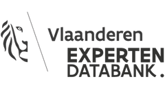 Logo van Vlaanderen Experten Databank, die Geoffrey Ghyoot opnam in de database als expert in bouw, ecologisch bouwen en renoveren