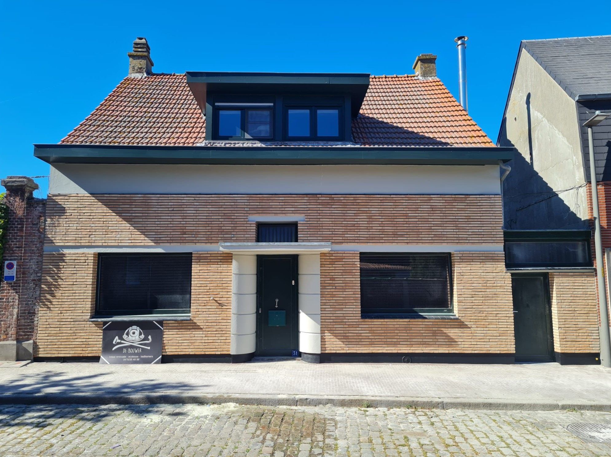 Afgewerkte gevel na de renovatie
